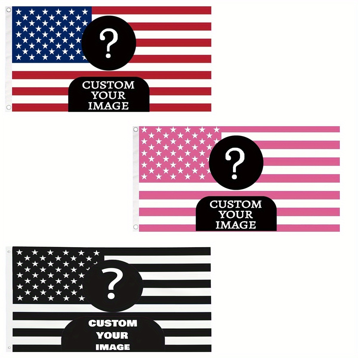 Company Profile Printing - 1 Buah Bendera Amerika Klasik Kustom
