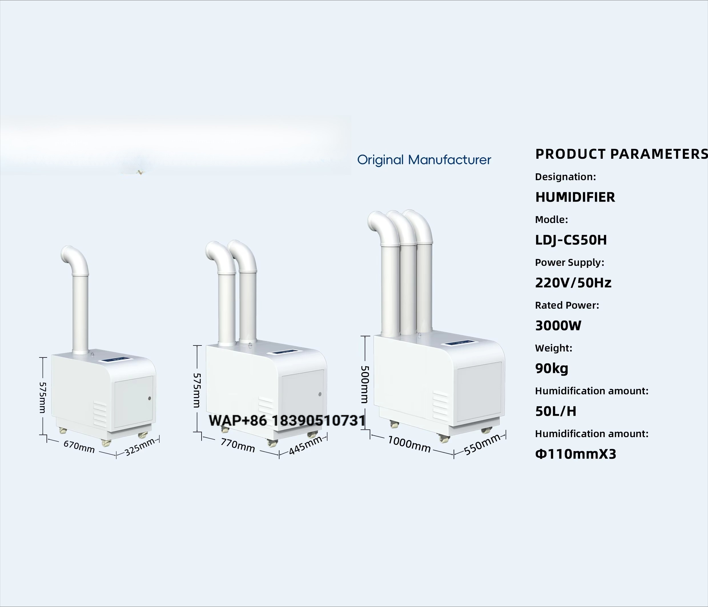Commercial Printing Factory - Humidifier Ultrasonik Komersial 15L/Jam 900W Kondisi