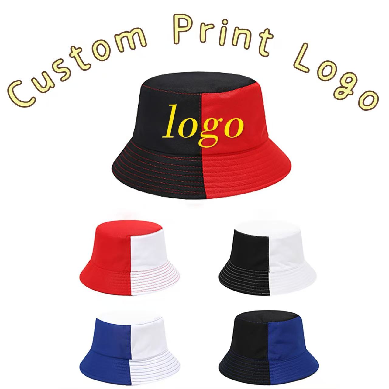 Company Profile Printing - Topi Nelayan Warna-Warni dengan Logo Cetak