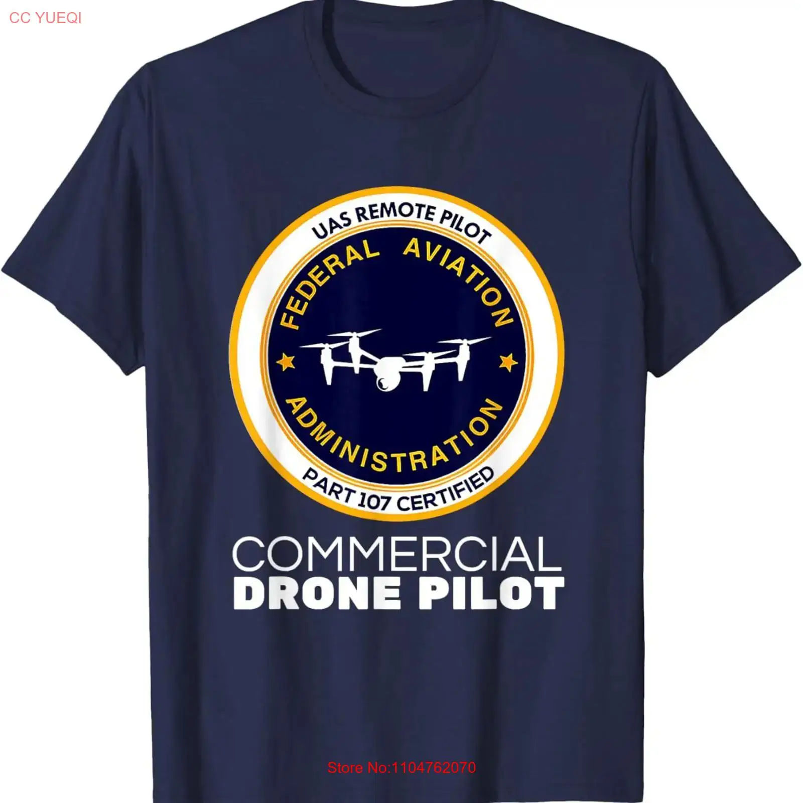 Kaos FAA Commercial Drone Pilo - Commercial Shirt Printing ulasan dan harga